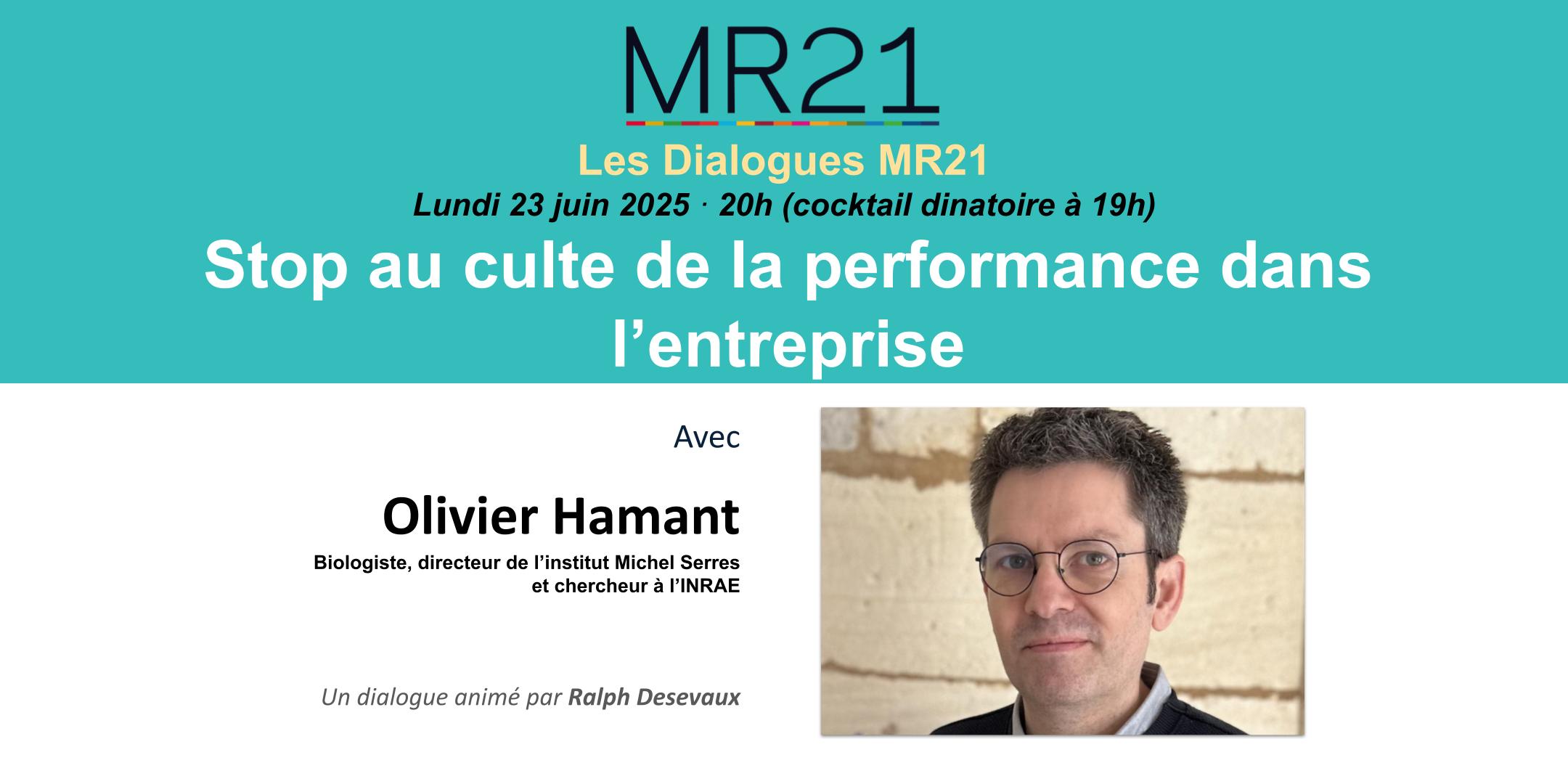 Dialogue MR12 – Stop au culte de la performance dans l’entreprise
